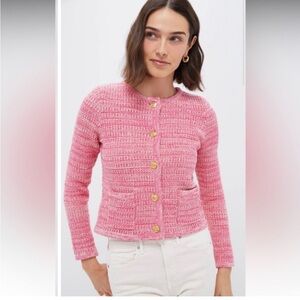 NWT Hyacinth House Pink Marle Cardigan